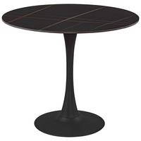Jídelní stůl PANTHER 90 - černá, Moderní, kov/keramika (90/76cm) - Mömax