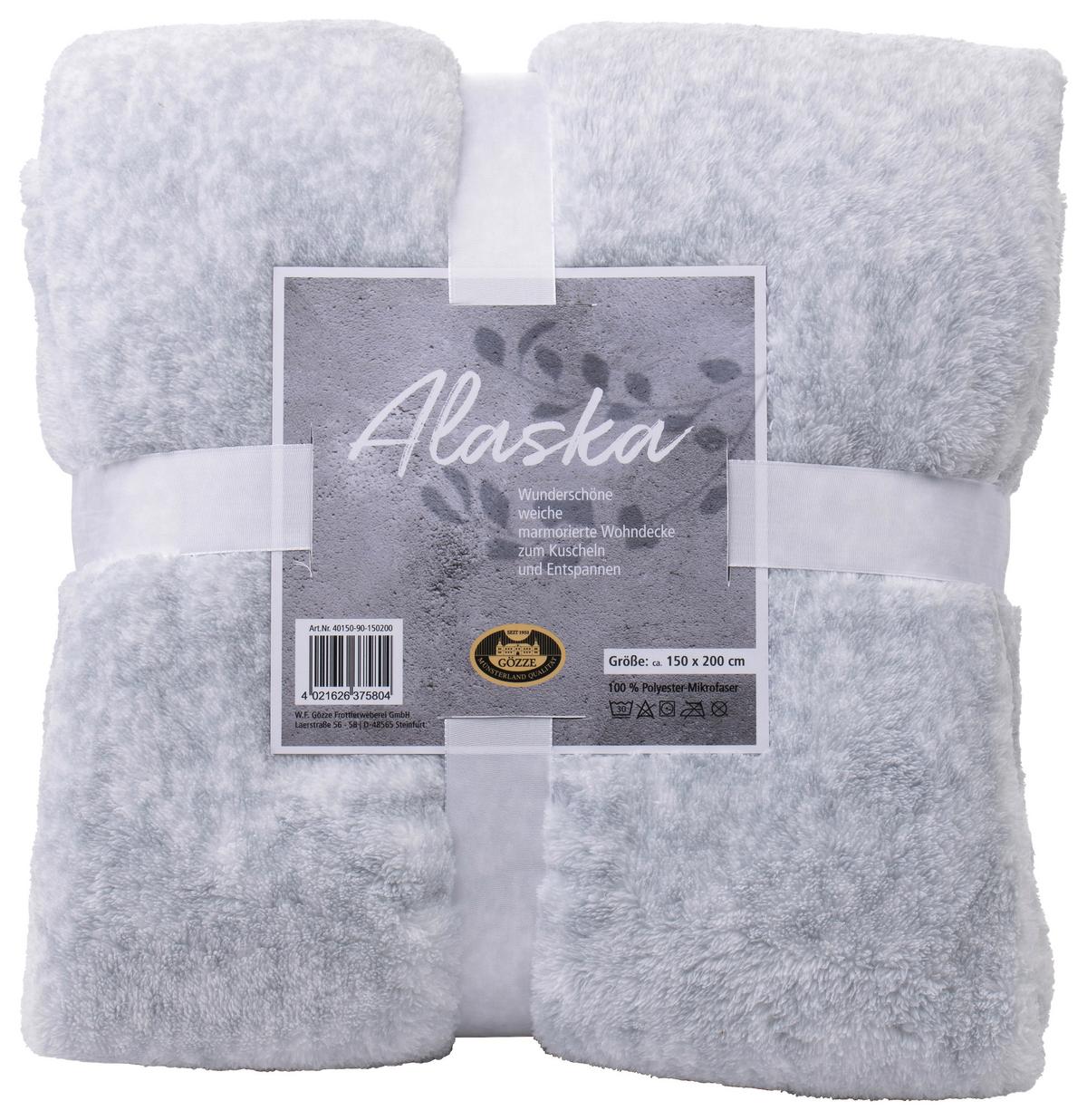 Kuscheldecke Alaska 150x200 cm - Bordeaux/Anthrazit, LIFESTYLE, Textil (150/200cm)