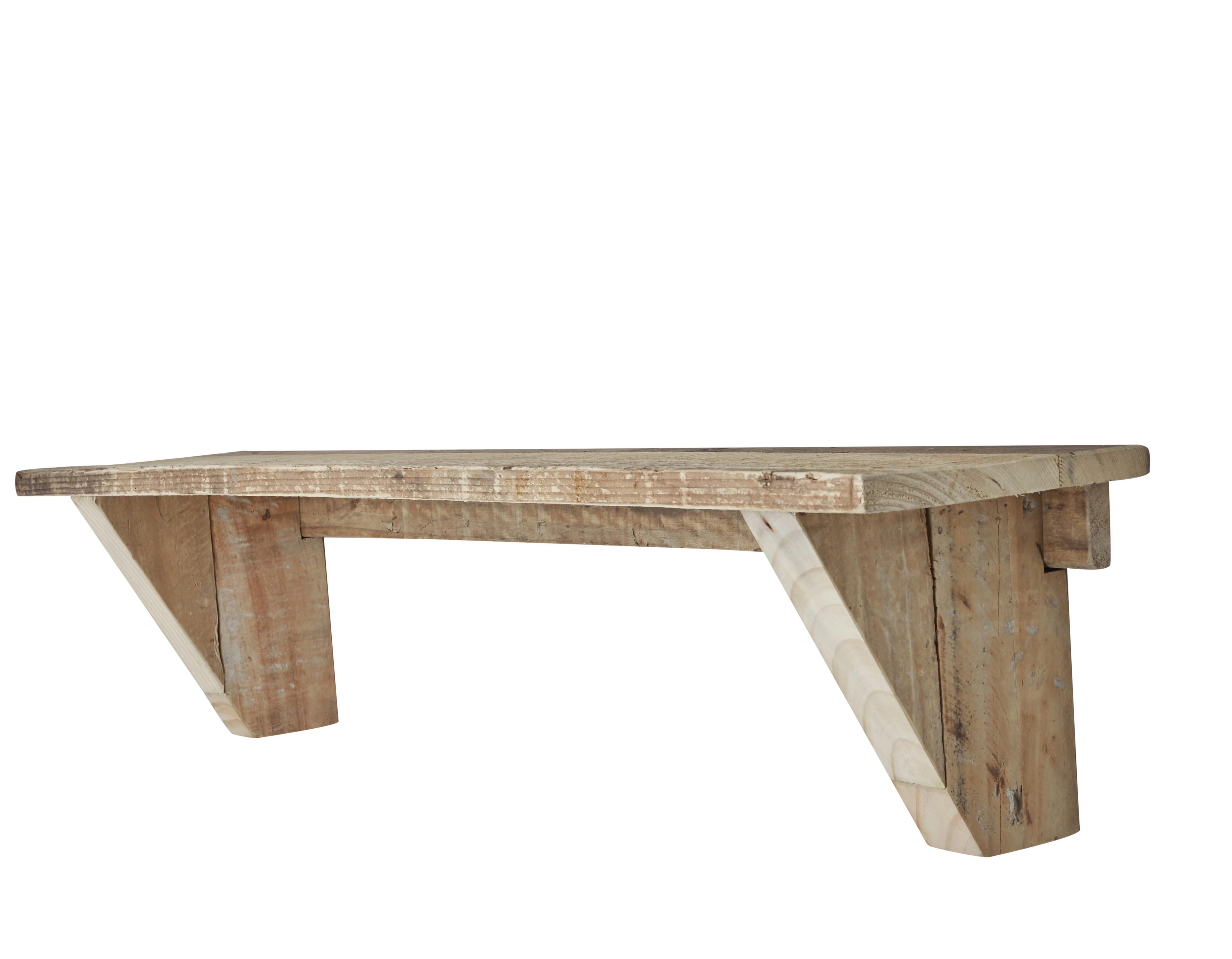 Wandboard Angus Hellbraun Massiv 100 cm - Hellbraun, Natur, Holz (100/20/22cm)
