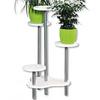 Blumentisch Mit 5 Böden Weiß - Weiß, MODERN, Holzwerkstoff (64,5/72,5/30,5cm) - Kesper