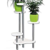 Blumentisch Mit 5 Böden Weiß - Weiß, MODERN, Holzwerkstoff (64,5/72,5/30,5cm) - Kesper