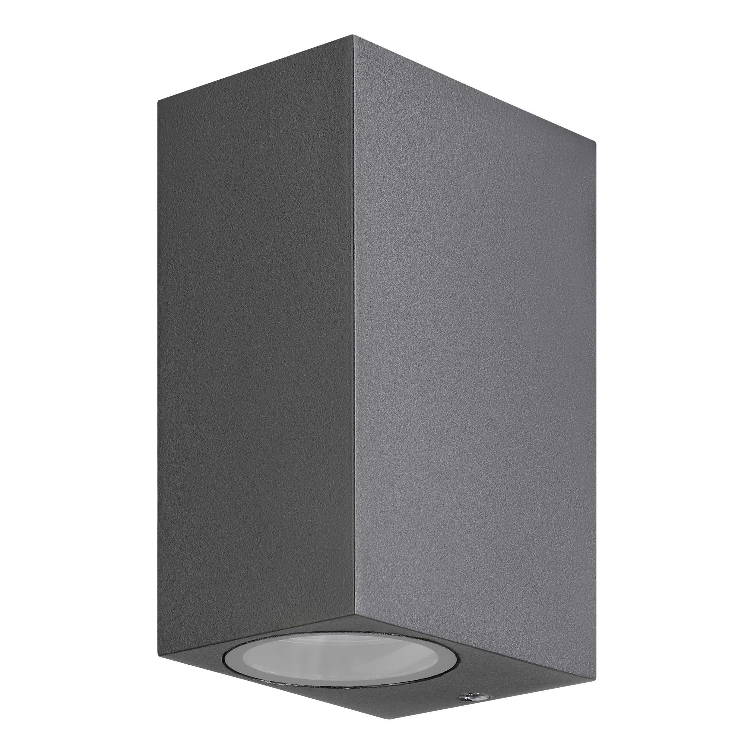 VENKOVNÍ NÁSTĚNNÉ SVÍTIDLO MEDELLIN - černá/čiré, Design, kov/sklo (10/10/14cm) - Eglo
