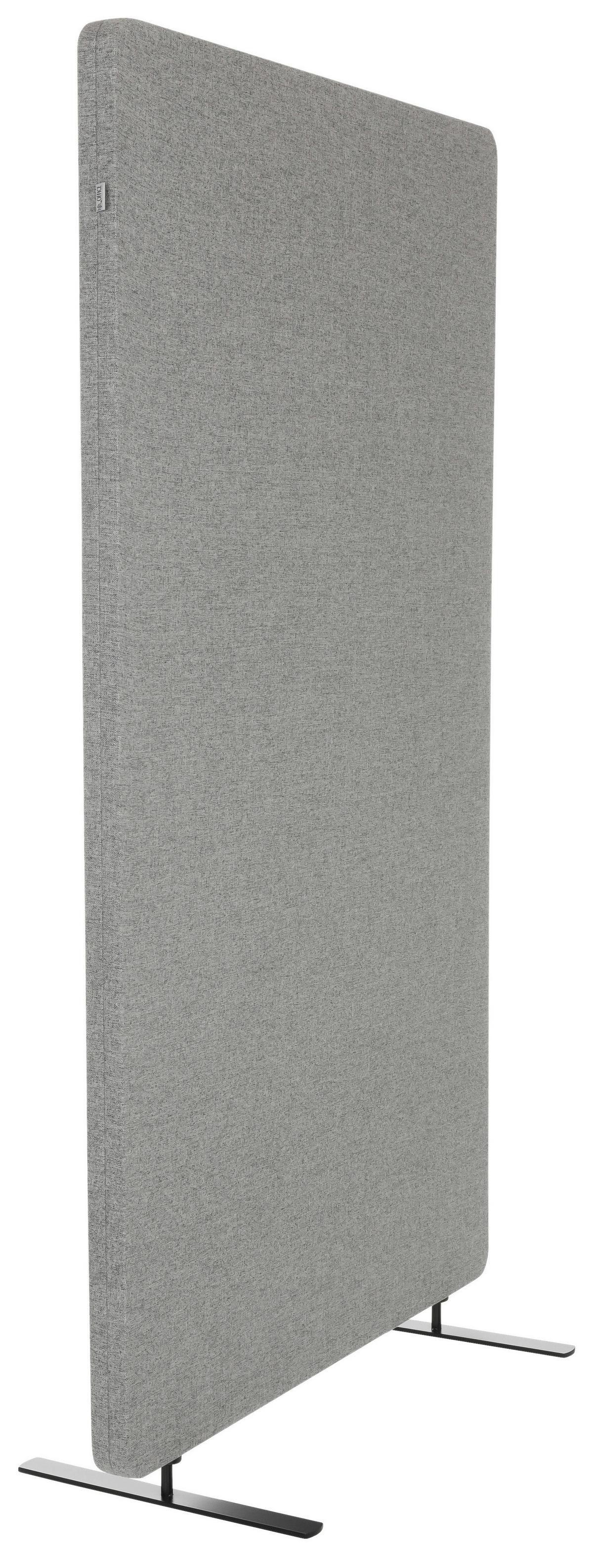 Trennwand Flexmiut Stand - Hellgrau, Basics, Kunststoff/Textil (80/142/35cm) - MID.YOU