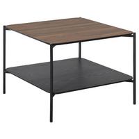 Dohányzóasztal Twin - natúr színű/fekete, Modern, faalapú anyag/fa (60/45/60cm)