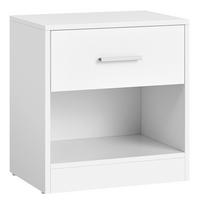 Nachttisch Weiß B: 39 cm - Weiß, Trend, Holzwerkstoff (39/41/27,6cm) - MID.YOU
