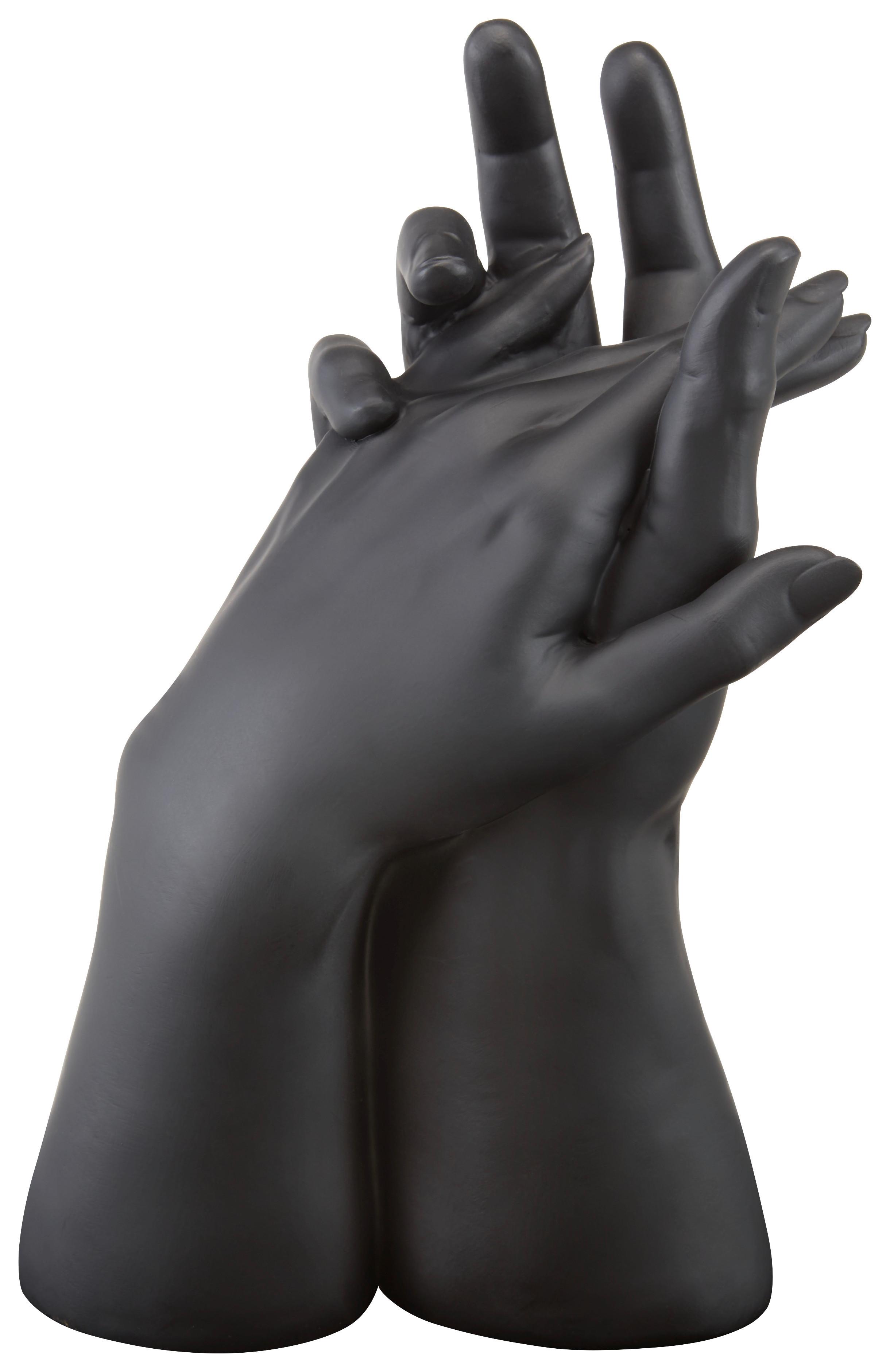 Tisch-Dekorationsgestell Ena - Schwarz, Design, Naturmaterialien (18/12/26cm) - James Wood