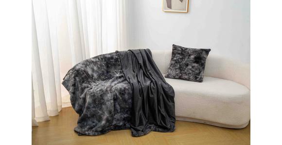 Felldecke Dina - Anthrazit, MODERN, Textil (150/200cm) - Luca Bessoni