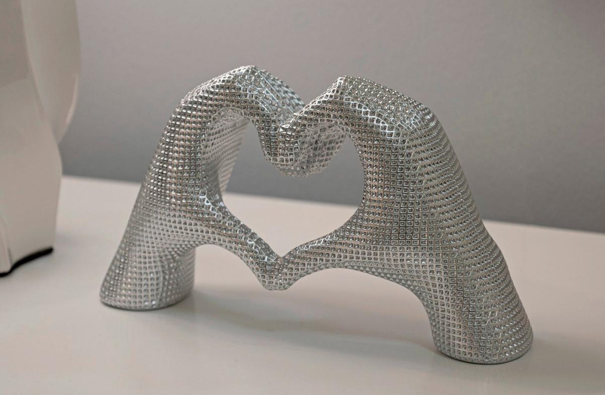 SKULPTUR Kunststoff, Silver - Basics, Kunststoff (25/13.5/7.5cm)