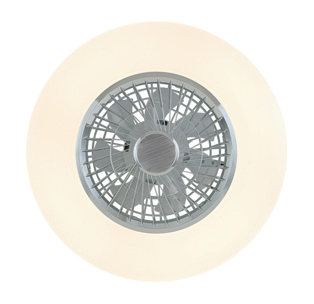 STROPNÉ LED SVIETIDLO LUFTIKU - biela/chrómová, Konventionell, kov/plast (58/14,5cm) - Premium Living