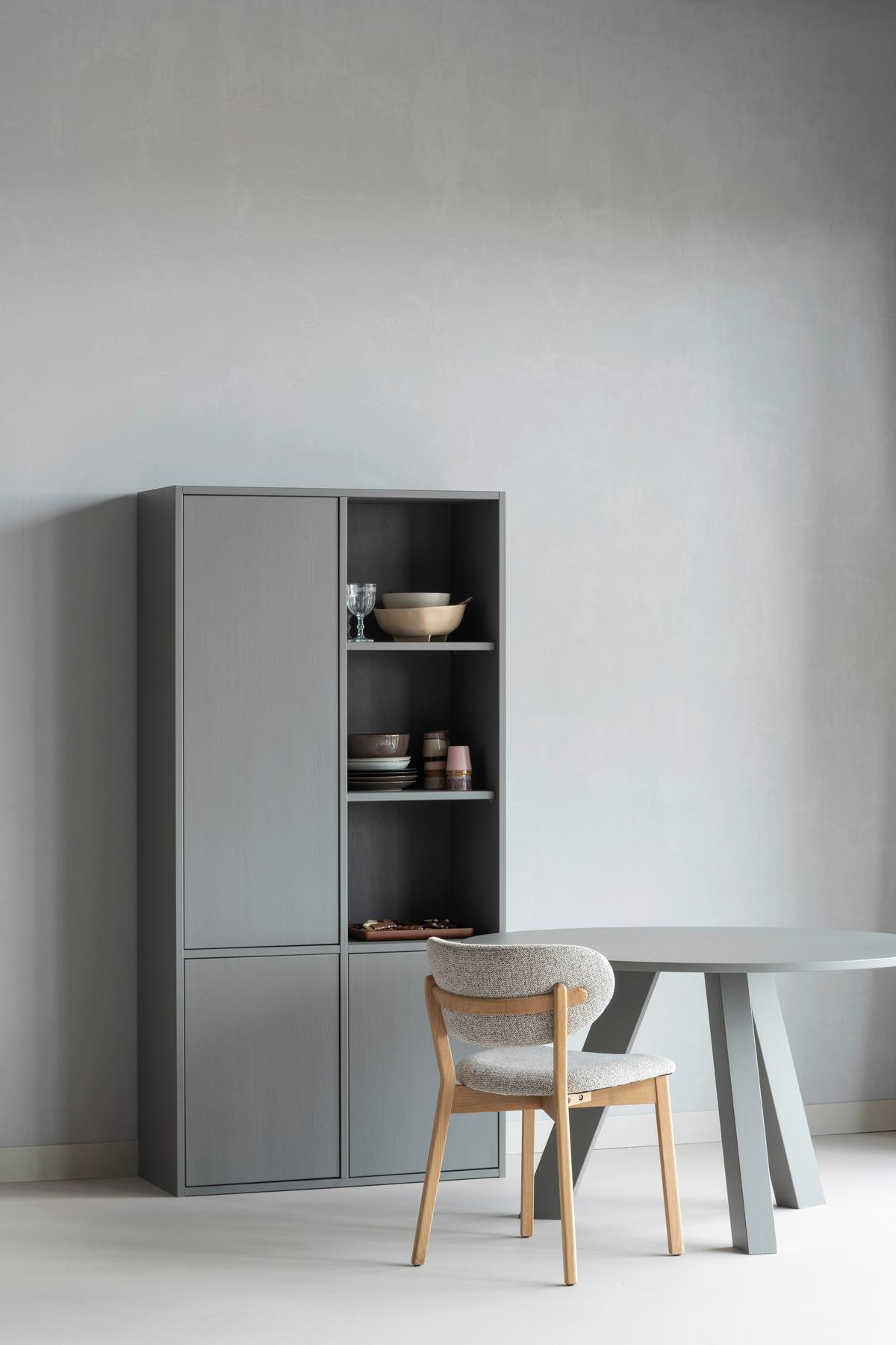 ESSTISCH Rhonda Grau L: 129cm - Grau, MODERN, Holz (129/129/75cm) - Livetastic