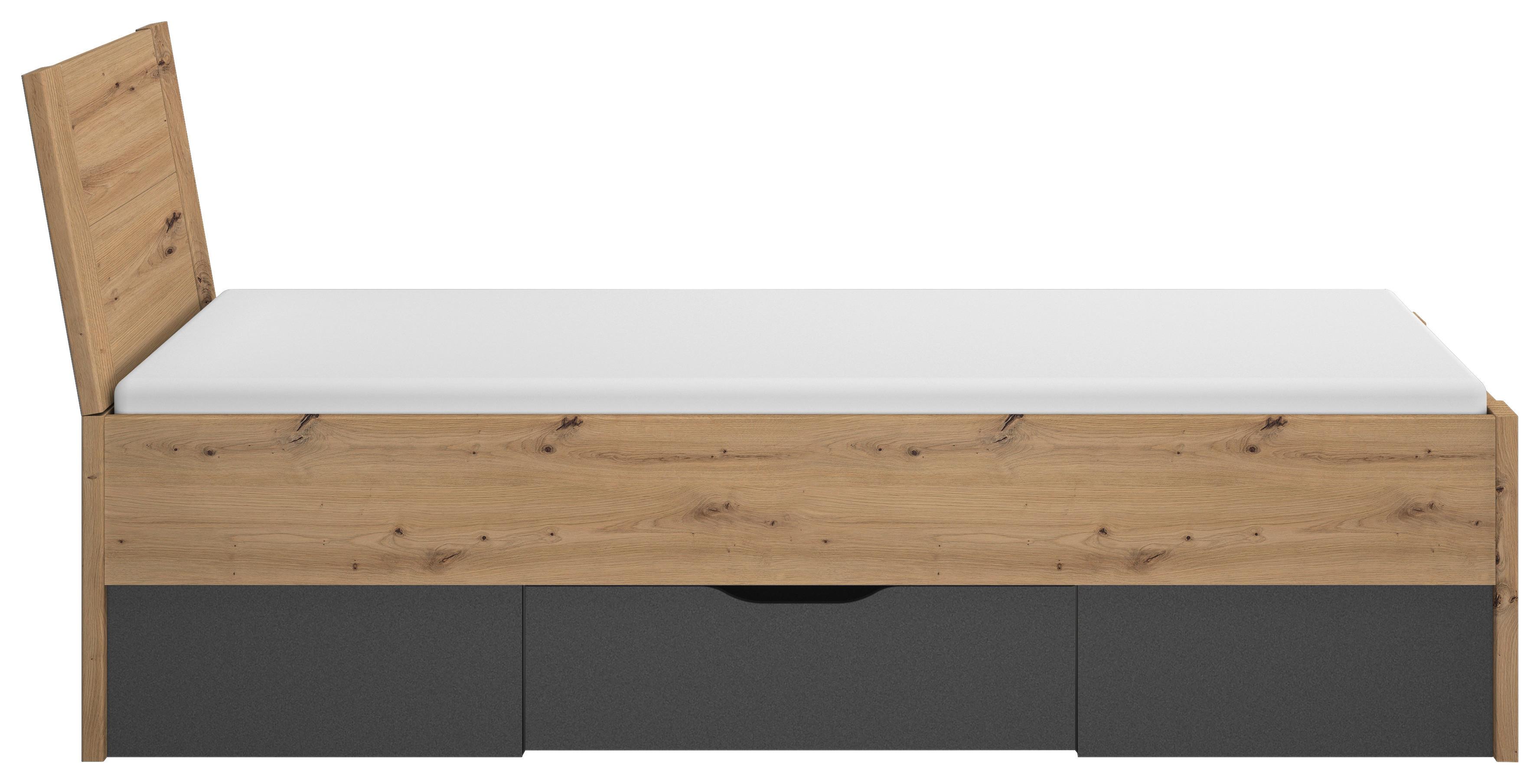 ÚLOŽNÝ PROSTOR POD POSTEL ADITIO BEDS - šedá, Moderní, kompozitní dřevo (96/28/203cm)
