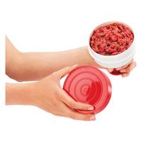 Hamburgerprés Beef - piros/fehér (11/13cm)