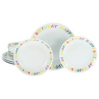 Tafelservice Happy Birthday Multicolor - Multicolor, Basics, Keramik - Creatable