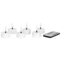 Led-es Teamécses Frieda 6 Darabos - fehér, Basics, műanyag (18,5cm) - James Wood