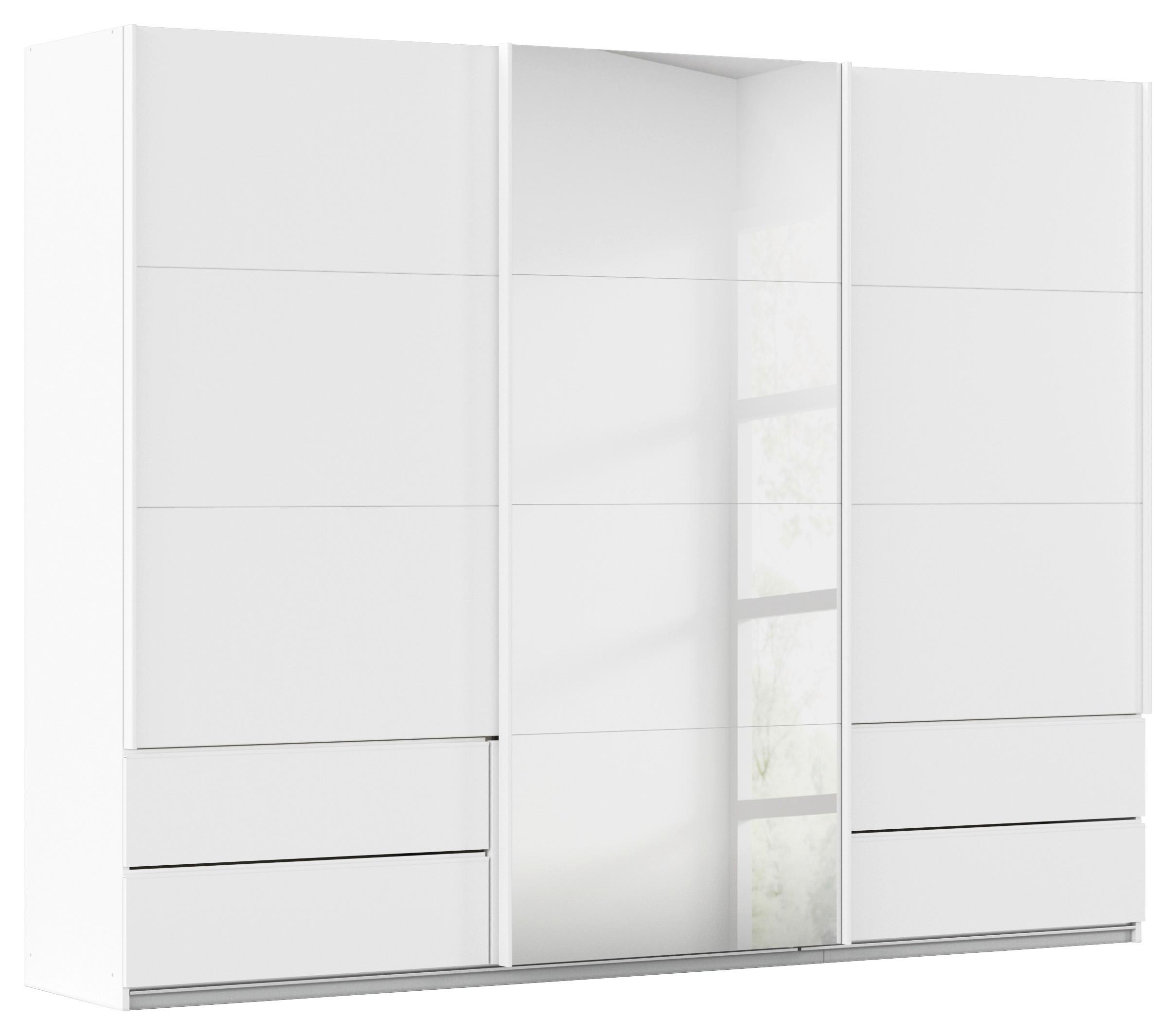 Schwebetürenschrank Karpo - Weiß, KONVENTIONELL, Holzwerkstoff (271/210/62cm)