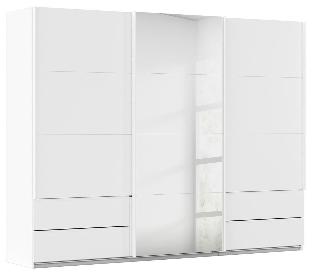 Schwebetürenschrank Karpo - Weiß, KONVENTIONELL, Holzwerkstoff (271/210/62cm)