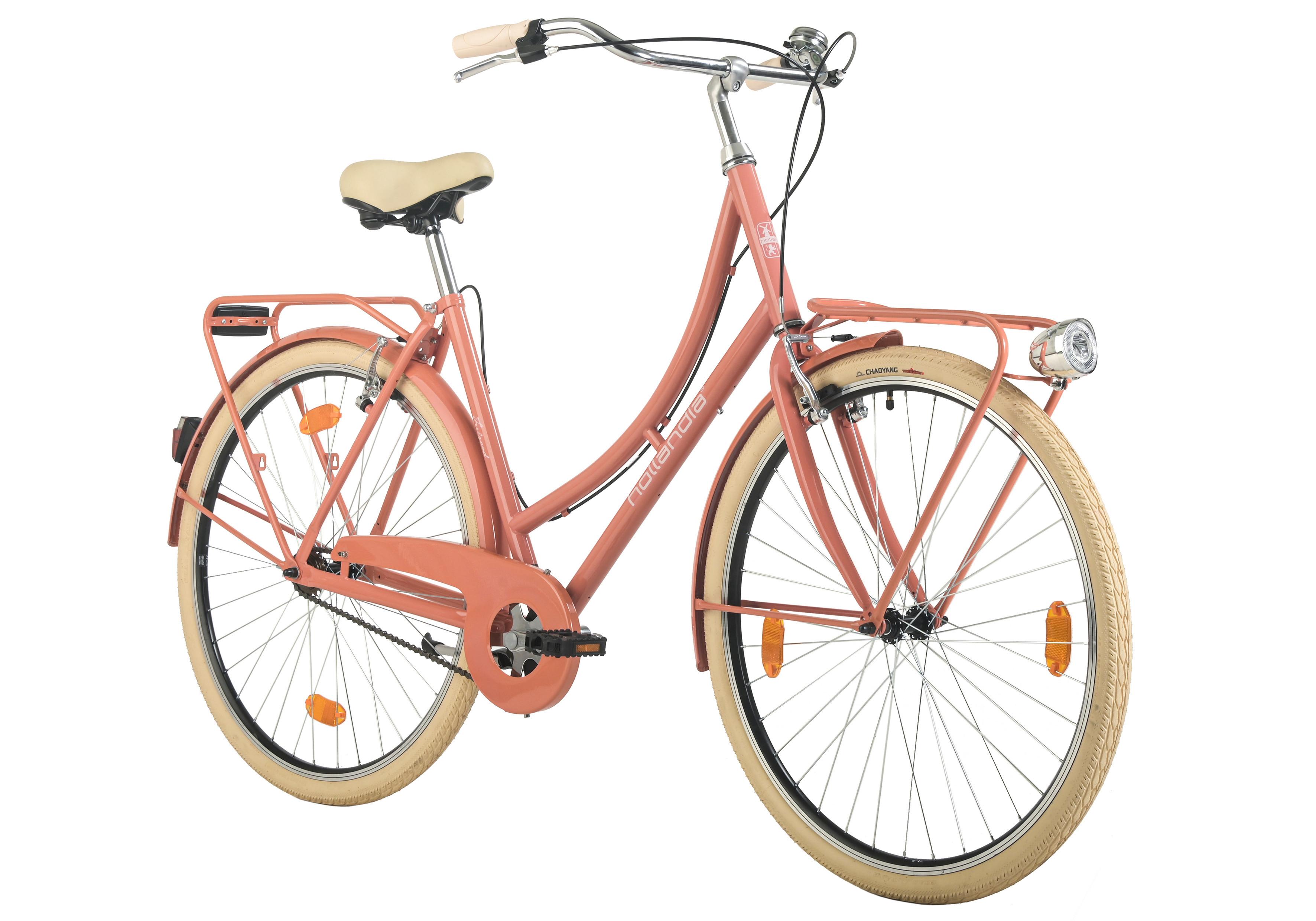 Citybike Hollandia Feelgood Singlespeed Rot, 28 Zoll - Rot, Basics, Metall (25/140/60cm)