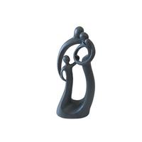Skulptur Nadine - Grau, KONVENTIONELL, Kunststoff (13/7/28cm) - Luca Bessoni