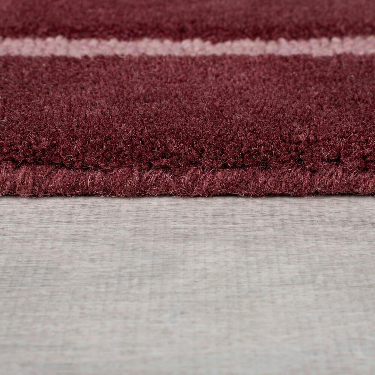 Wollteppich Split Ombre - Rot, Trend, Textil (150/240cm)