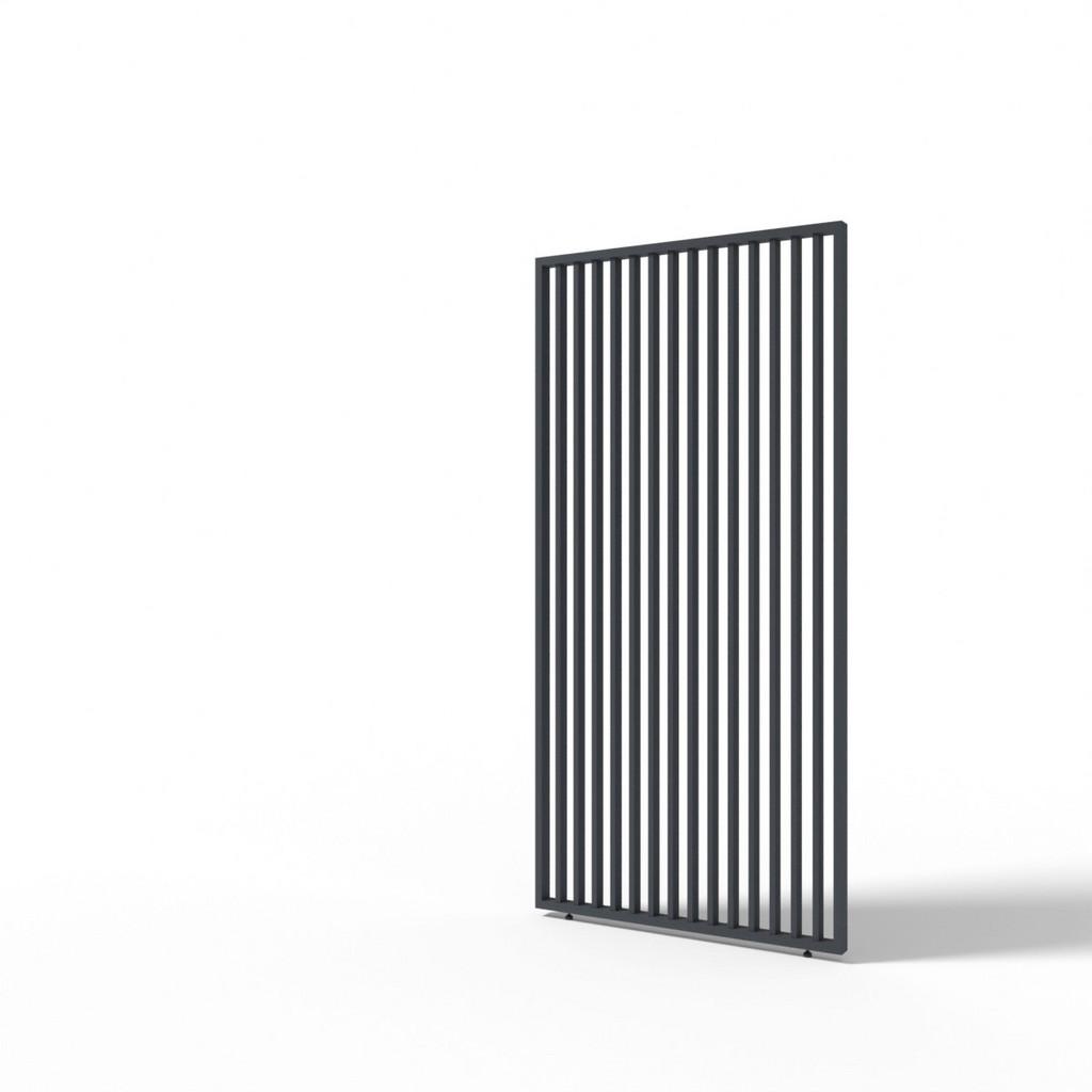 Pergola-Seitenteil 123x233 cm, Graphitfarben