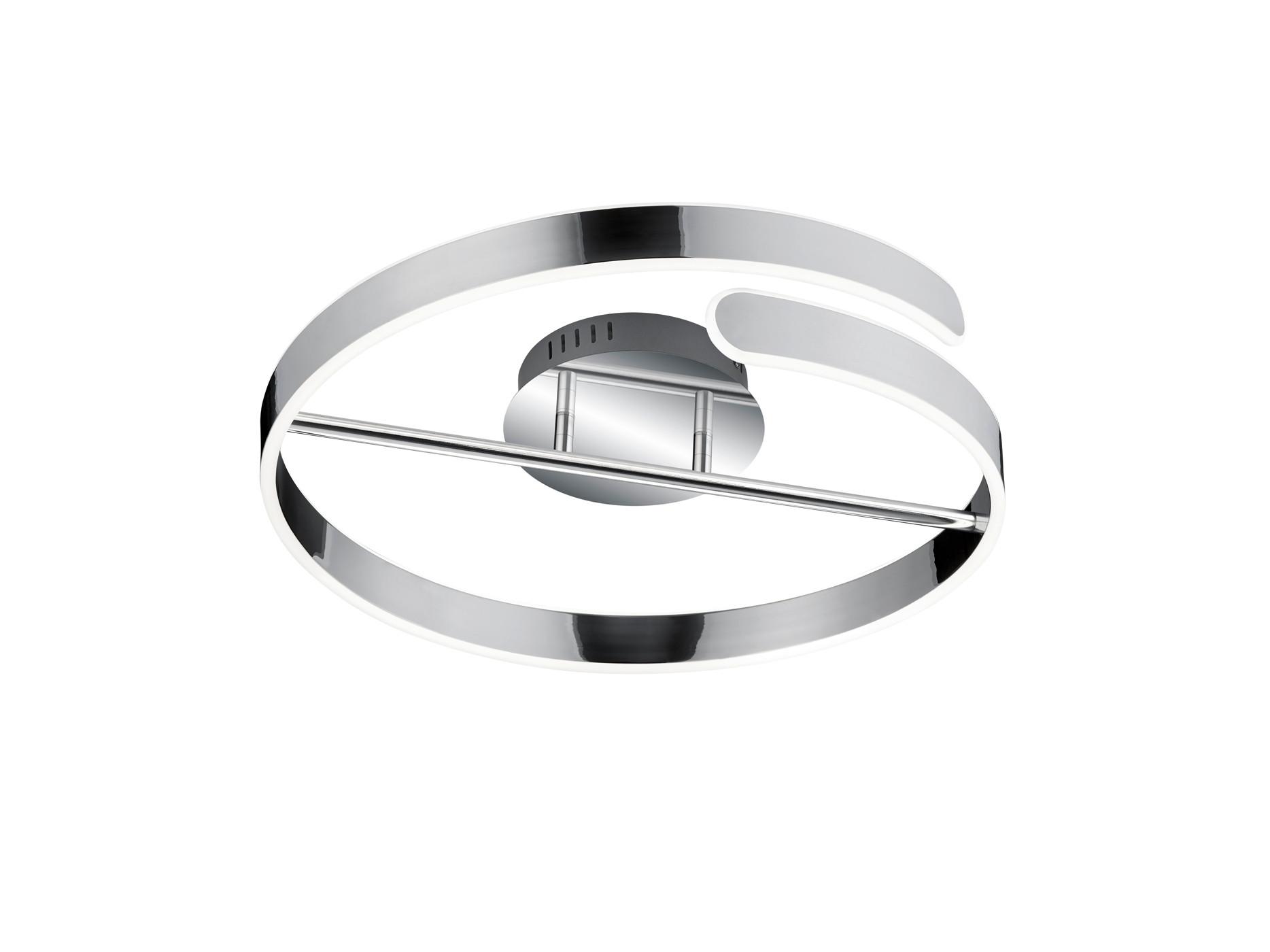 Led-deckenleuchte R67071106 Parma - Chromfarben, Design, Metall (50/13,5cm)