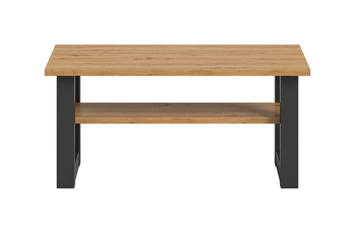 Couchtisch Seattle Eiche Atisan B: 90 Cm - Eiche Artisan/Grau, Design, Holzwerkstoff (90/42/50cm) - Livetastic