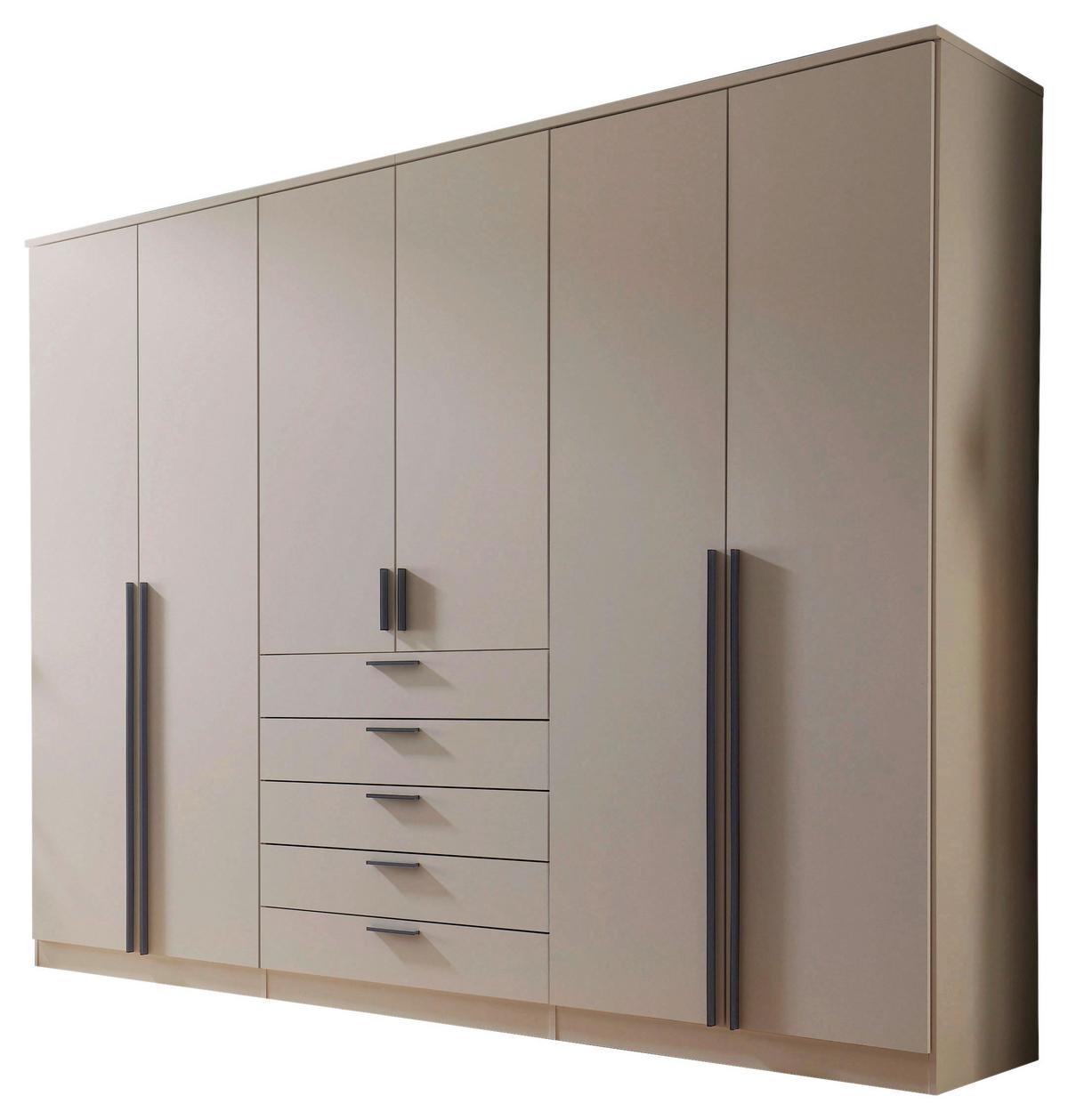 Kleiderschrank Arnis Kaschmir Dekor, Grau, B: 270cm - Kaschmir, KONVENTIONELL, Holzwerkstoff (270/210/52cm) - James Wood