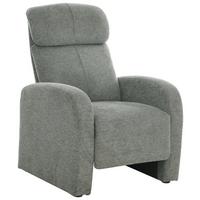Tv-fotel Graz - világosszürke, Modern, textil/fa (74/104/90cm)
