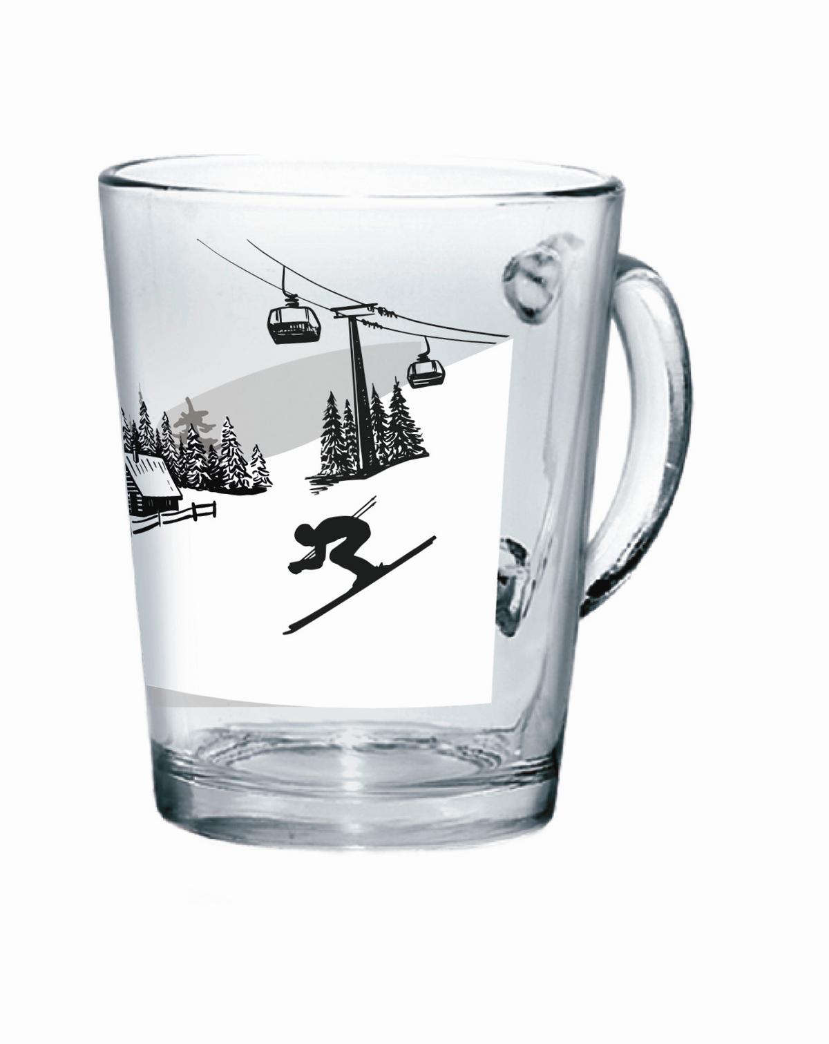TEEGLAS North - Transparent/Schwarz, Basics, Glas (8,5/10,7cm) - Luca Bessoni