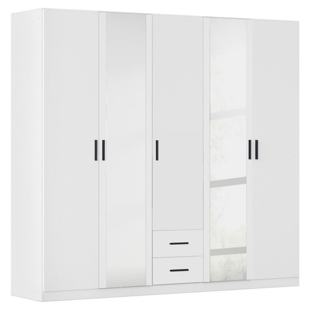 Drehtürenschrank mit Spiegel 226 cm Despina, Weiß