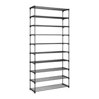 REGÁL NA TOPÁNKY GRANDO -BASED/SB- - čierna, Konventionell, kov/plast (94/194/30cm) - Based