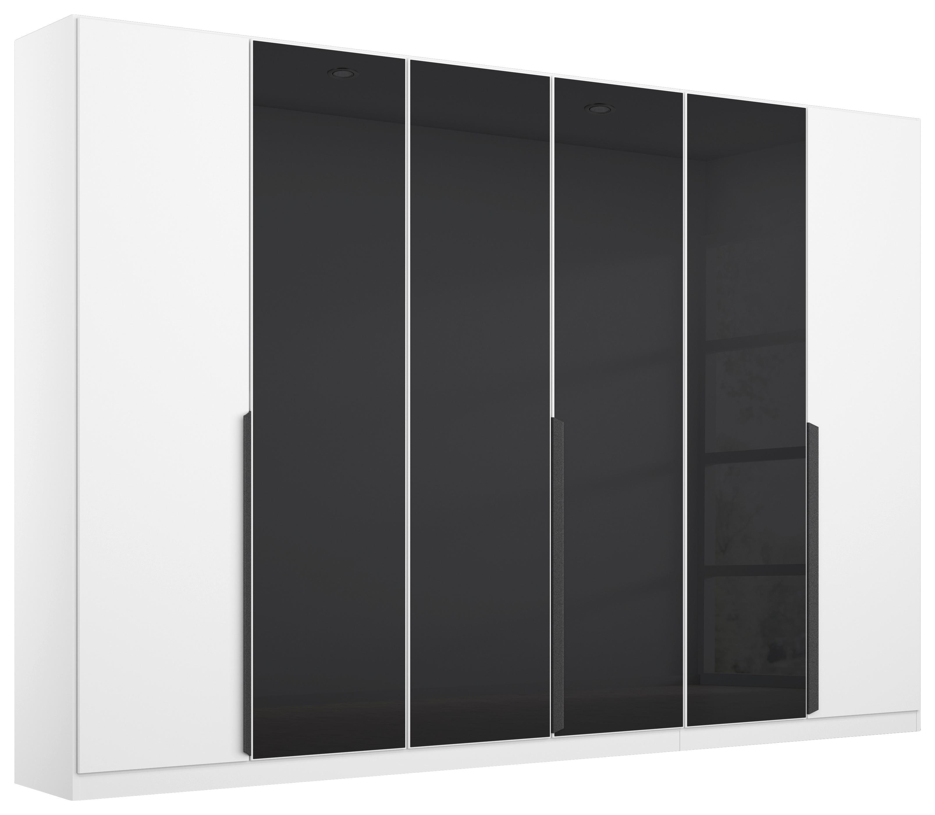 Drehtürenschrank Artemis 271 cm Anthrazit/Weiß - Anthrazit/Weiß, MODERN, Glas/Holzwerkstoff (271/210/54cm) - Rauch Möbel