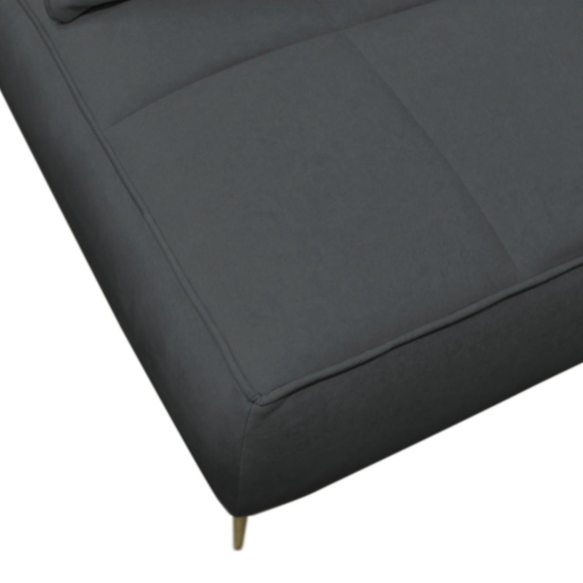 Schlafsofa Zoom Graphitfarben B: 200 cm - Goldfarben/Graphitfarben, Design, Textil (200/90/97cm) - MID.YOU