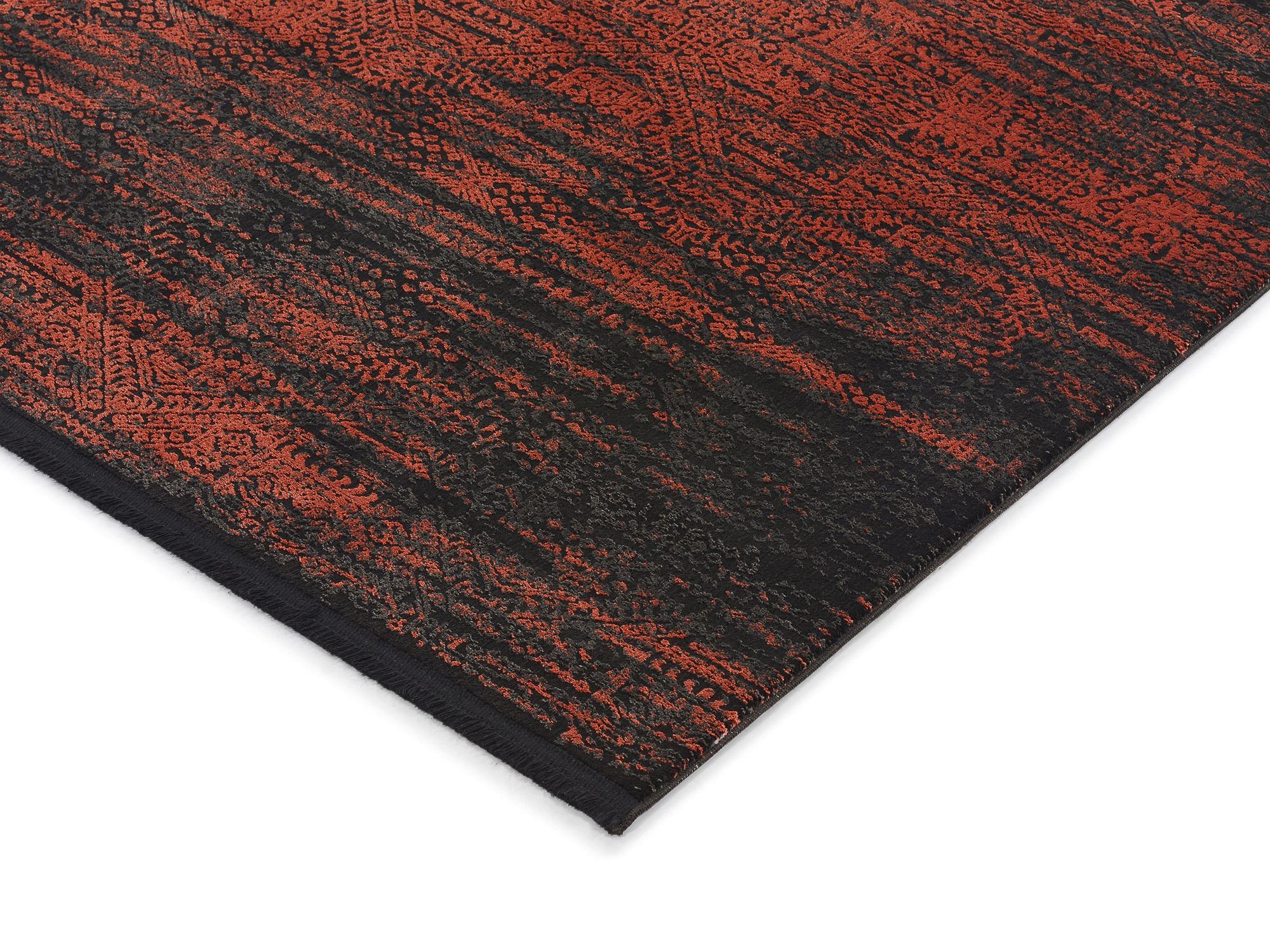 Webteppich Rio Kupferfarben 63x130 cm - Kupferfarben, Design, Textil (63/130cm) - Dieter Knoll