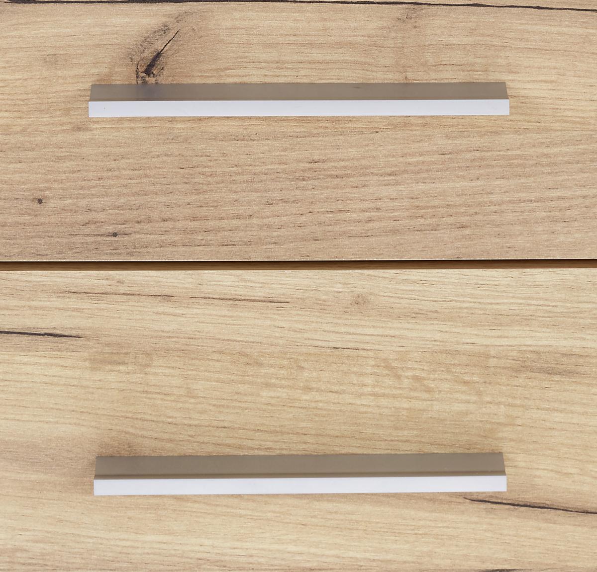 Kontejner FONTANA FTK06 - barvy dubu/černá, Moderní, kompozitní dřevo/plast (44,3/59,6/50cm)