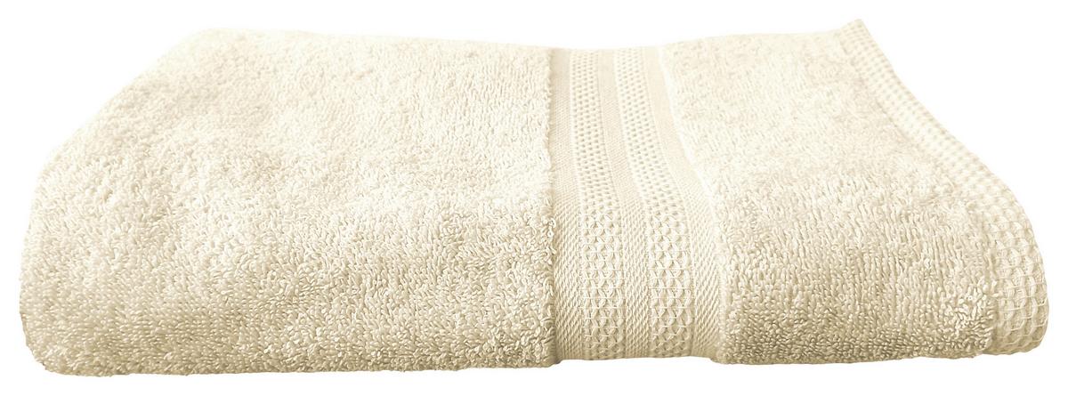 Handtuch Lala Baumwolle 400 G/m2 Creme 45x90 Cm - Creme, KONVENTIONELL, Textil (45/90cm) - Ondega