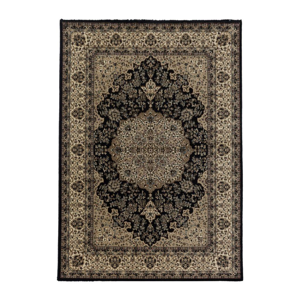 Orientalischer Webteppich Schwarz Kashmir 120x170 Cm