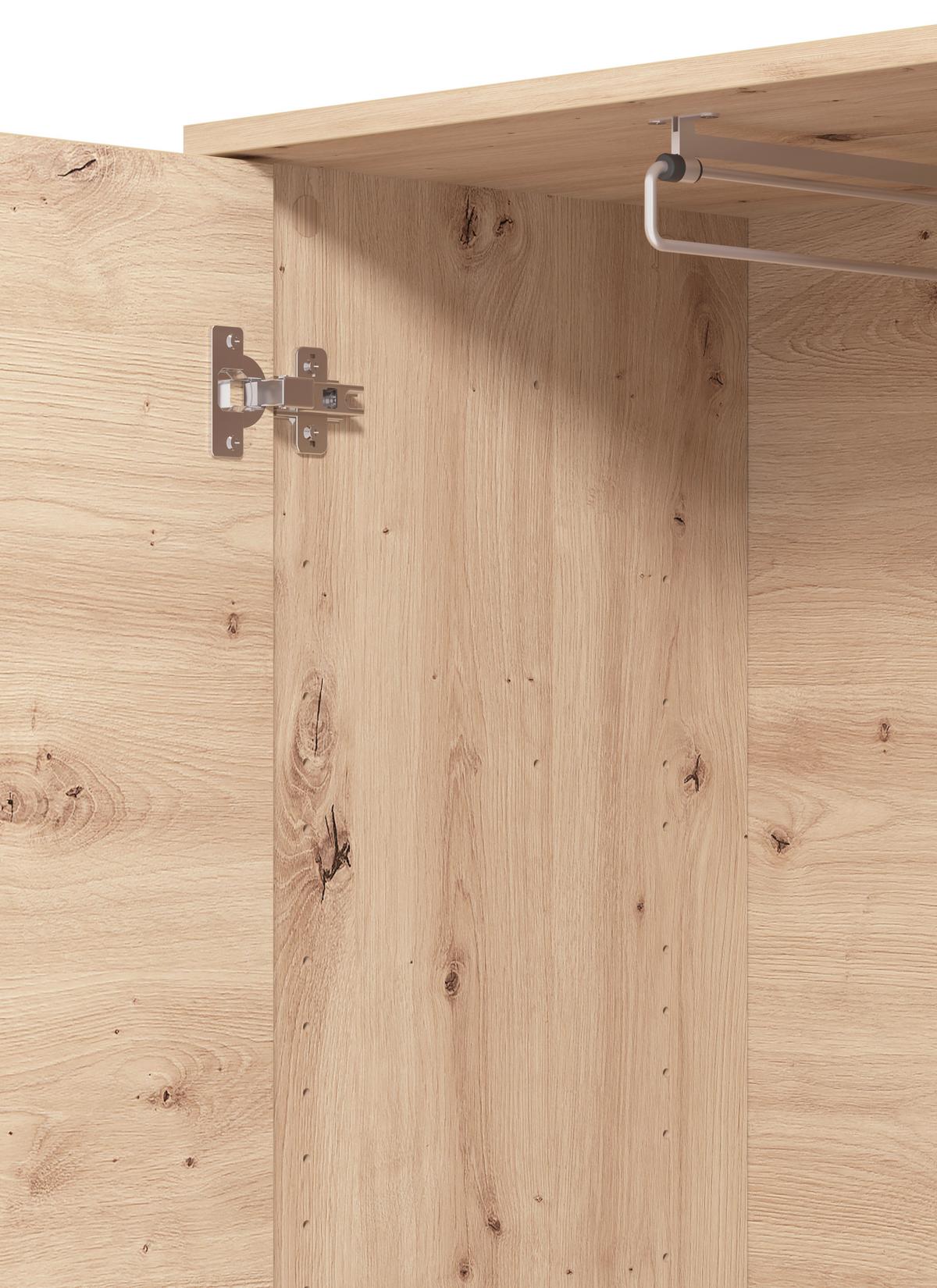Előszobaszekrény Laval - Artisan tölgy, Modern, faalapú anyag (54,5/192,5/40cm)
