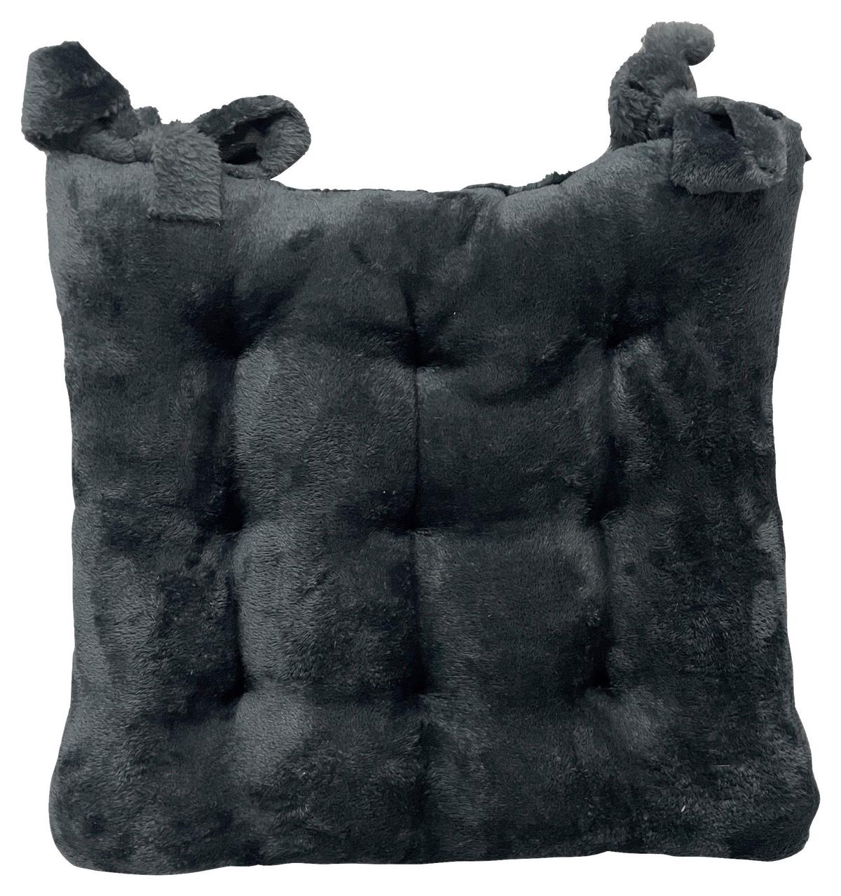 Sitzkissen Marlies - Dunkelgrau, MODERN, Textil (38/38/4cm) - Luca Bessoni