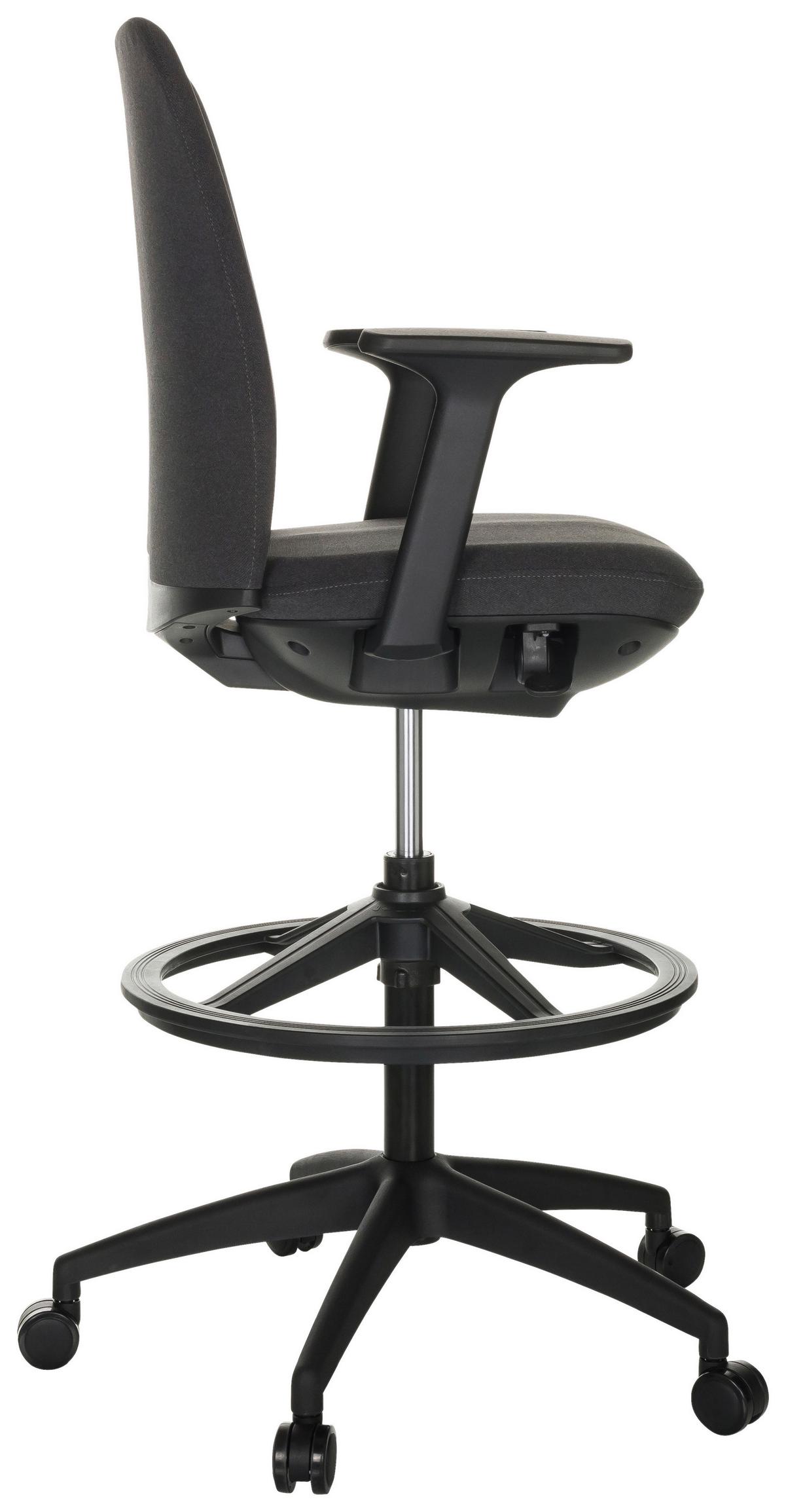 Drehstuhl Nestora Work - Schwarz, Basics, Kunststoff/Textil (73/115-140/73cm) - MID.YOU
