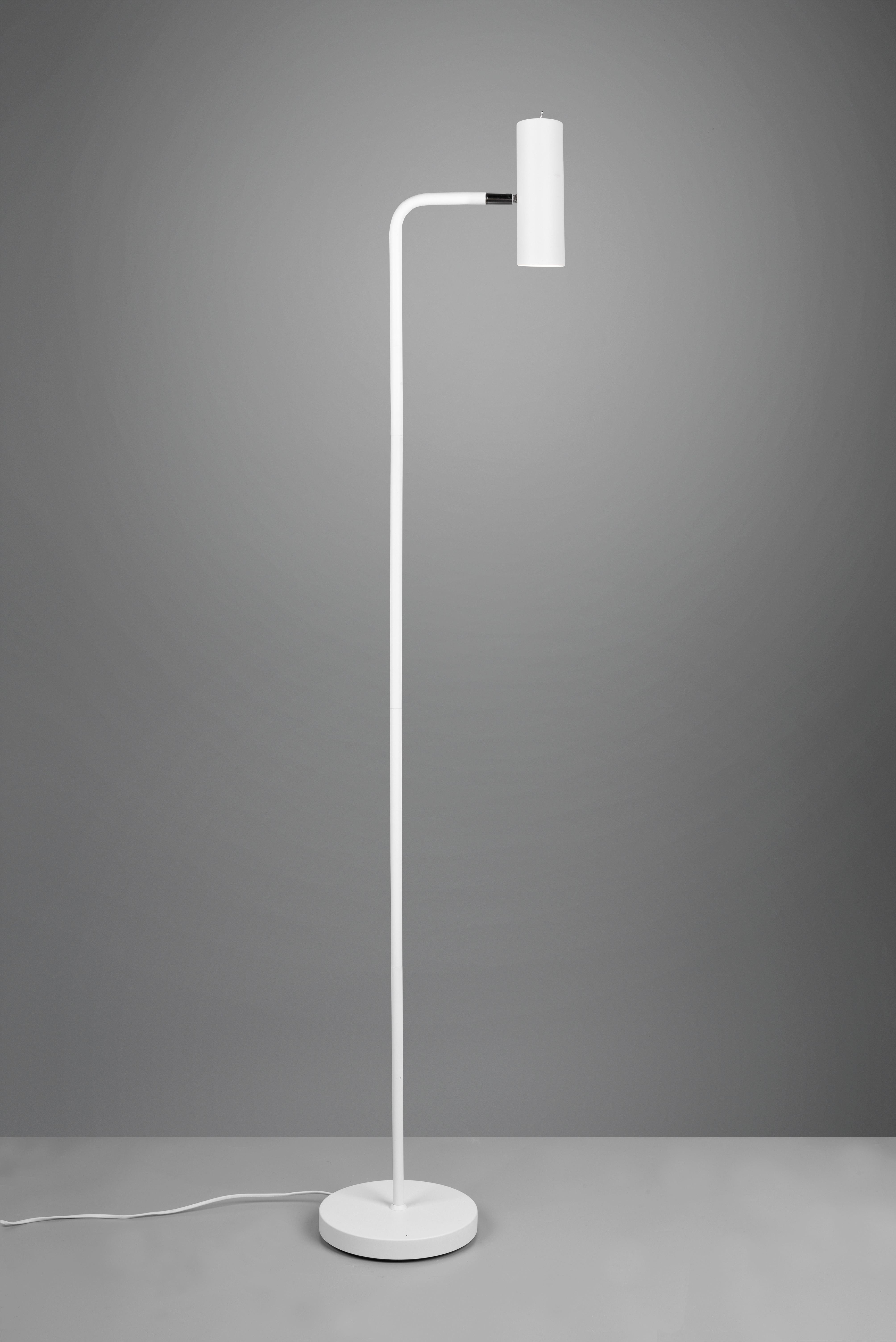 Stehlampe Marley Weiß verstellbar - Weiß, Basics, Metall (23/151cm) - Trio Leuchten