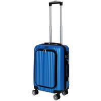 Reisekoffer Verona 4 Rollen Hartschale - Blau, Design, Kunststoff/Textil (36/23/55cm) - Luca Bessoni