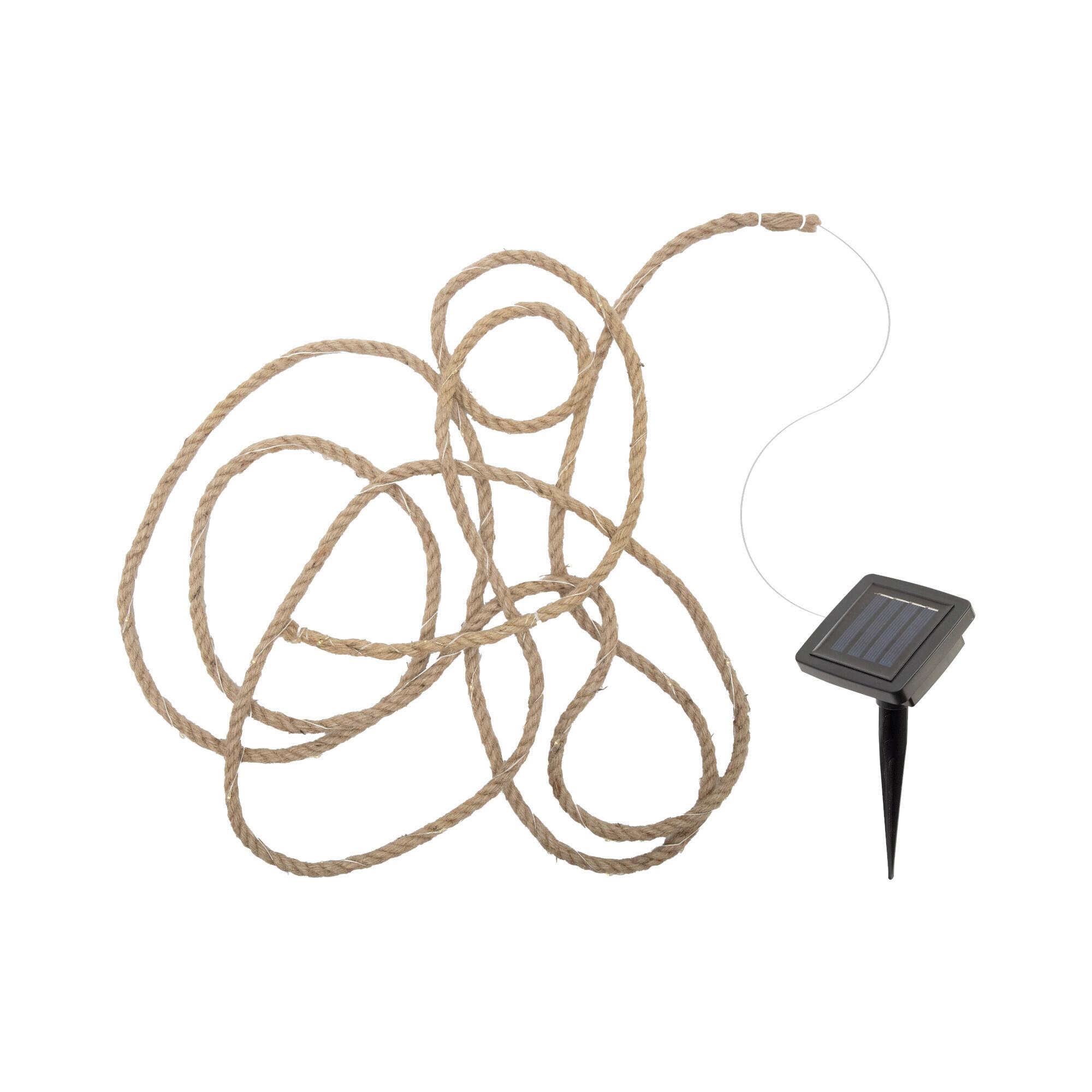 Napelemes Fényfüzér Kötélen Kb. 5m - Basics (5000ml)