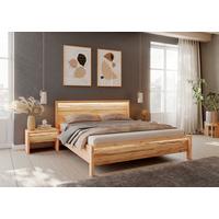 Bett Farina Inkl. Beleuchtung Kernbuche 160x200 - Naturfarben/Kernbuche, MODERN, Holz (160/200cm) - MID.YOU