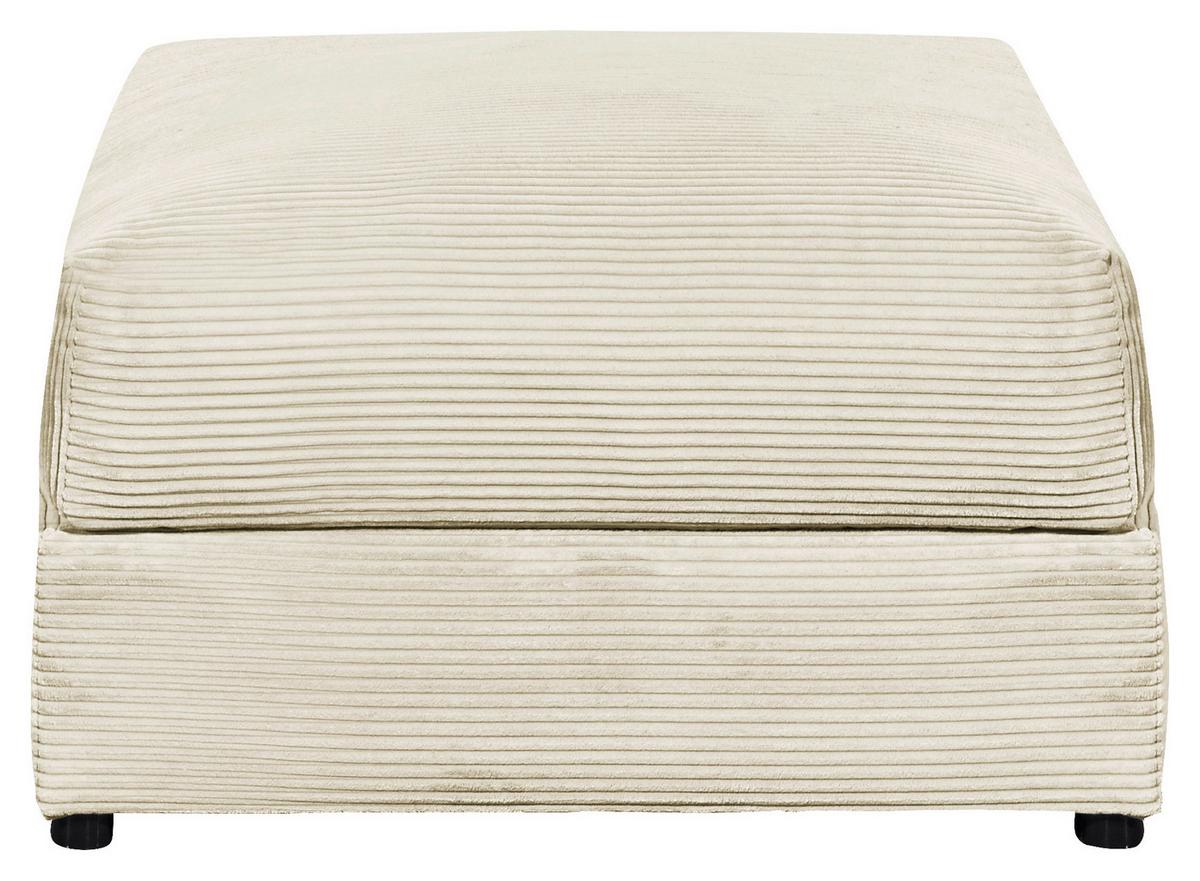 Hocker Genua Creme B: 87 cm - Creme/Schwarz, KONVENTIONELL, Textil (87/53/87cm) - MID.YOU