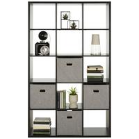 DĚLICÍ STĚNA MAURO - černá, Moderní, kompozitní dřevo (107,2/176,3/32,9cm) - Mömax