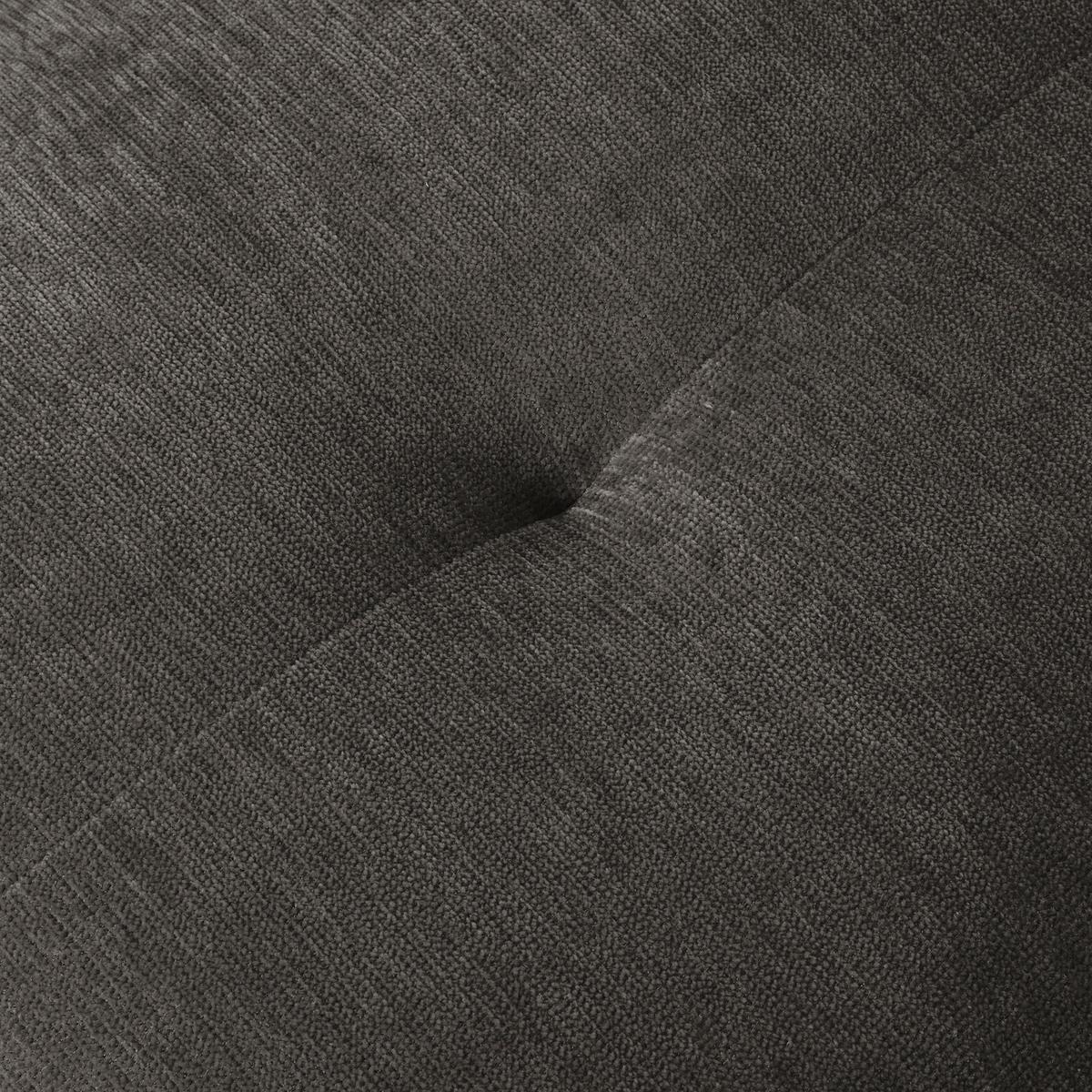 Hocker Be Fluffy - Anthrazit/Schwarz, MODERN, Textil (112/46/65cm) - Trendmanufaktur