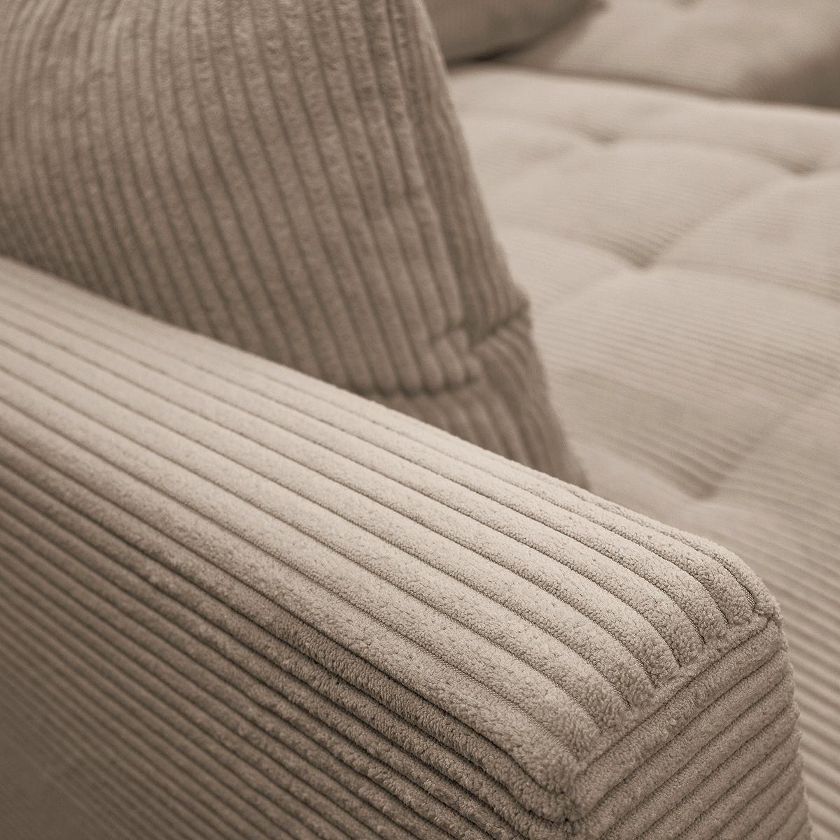 Ecksofa Pruno Hellbraun S: 174x247 Cm - Hellbraun/Schwarz, Design, Textil (174/247cm) - MID.YOU