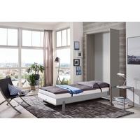 Schrankbett Juist Sahara Lf: 140x200 cm - Alufarben/Sahara, KONVENTIONELL, Holz/Holzwerkstoff (140/200cm) - MID.YOU