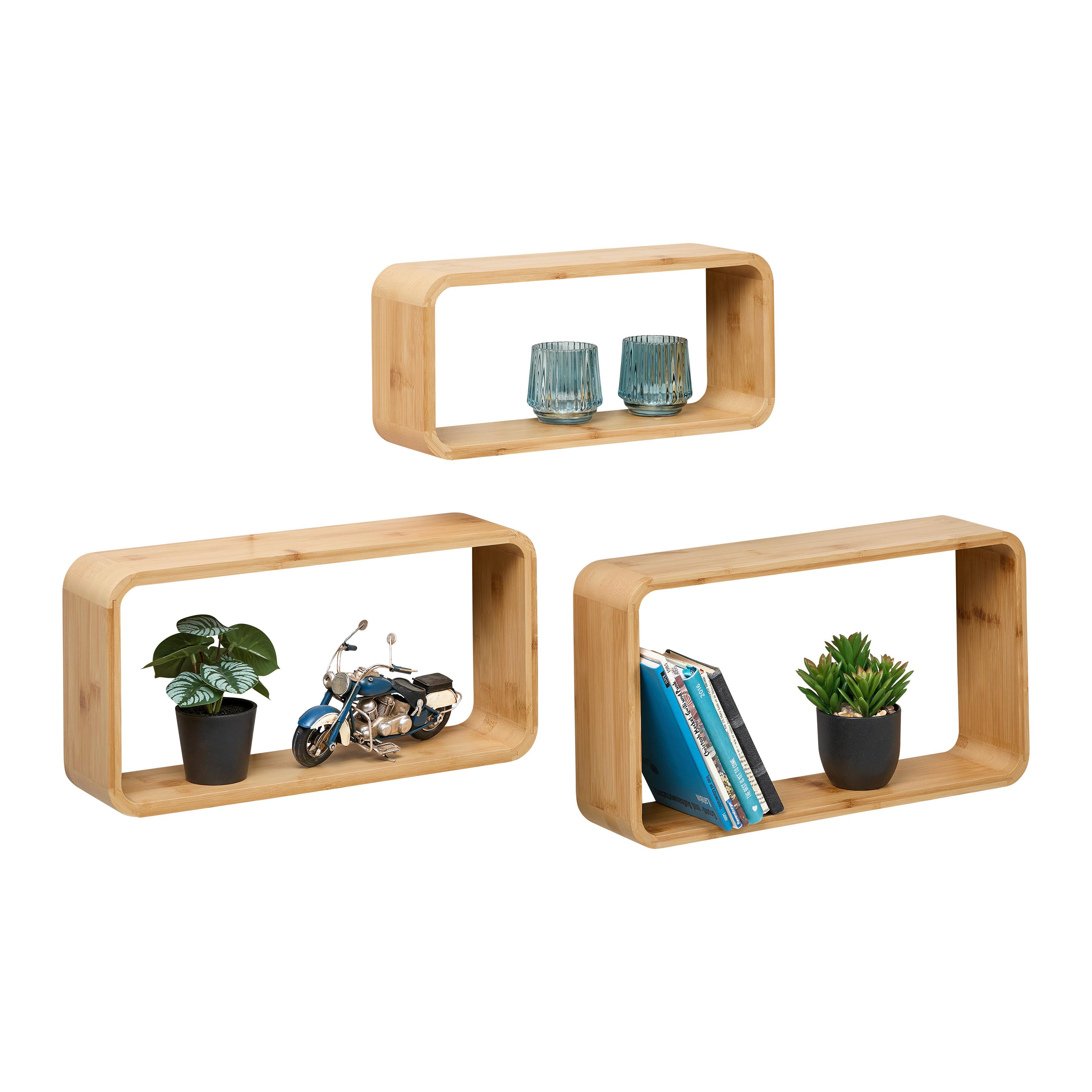 SADA NÁSTENNÝCH REGÁLOV BONNIE -BASED/SB- - prírodná farba, Natur, prírodné materiály - Based